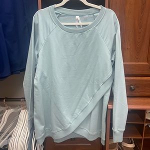 Seraphine Powder blue maternity/nursing sweatshirt